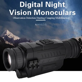 Night Vision Monokulare 5X Infrarød Digital Kamera, Video, 200 m Rækkevidde Jagt Kamera med Optager til Udendørs Jagt Forsyninger