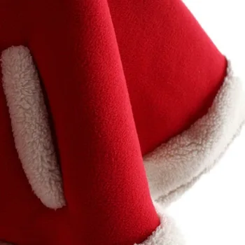 Nytår Baby Pige Jul Kjole Pige Glædelig Jul Dress børn Børn Piger Dress Rød Uld Rensdyr Kappe Kids Tøj