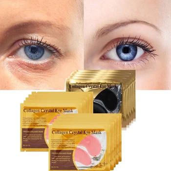 5Pairs Collagen Crystal Eye Mask ansigtsmaske Eye Gel Patches for Øjet Poser Rynker, Mørke Rande Eye Pads Ark Maske hudpleje Øjne