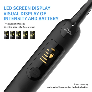 Elektriske Ultralyd Sonic Dental Scaler Blege Tænder med LED-Display Tandsten Renere Tand Calculus Remover Tool Kit