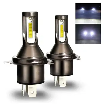 Et sæt (2 stk.) H4 110W 26000LM LED Forlygte Kit Lampe Integreret Forlygter Pære Knyttet lys Forlygte Konvertering Kit Lampe
