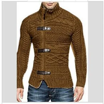 Zogaa Foråret Efteråret Mænd Cardigan Sweater Mode Mænd Varm Strik Trøjer Casual Slim Fit Kashmirstrik Mænd Vinter Sweater