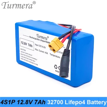 Turmera 12.8 V 7Ah 4S1P 32700 Lifepo4 Batteri med 4S 40A BMS Afbalanceret for El-Båd og Bil (Uninterrupted Power Supply 12V