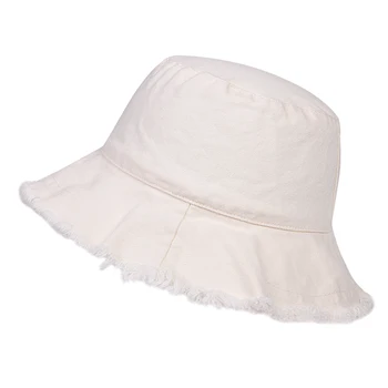 Mode bomuld Bucket Hat mænd og Kvinder Japansk Harajuku Fiskeren Hat Folde Sol Fiskeri Panama Hatte hip hop hatte solid farve