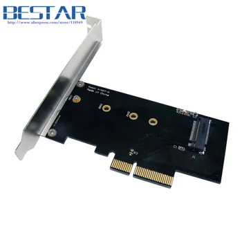 PCI-E 3.0 x4 Lane Host Adapter Omformer Kort M. 2 NGFF M-Tasten SSD til Nvme PCI Express