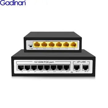 Gadinan 4CH 8CH 48V Netværk POE Ethernet-Switch med 8 Porte IEEE 802.3 af/ved for IP kamera/Wireless AP/CCTV kamera system