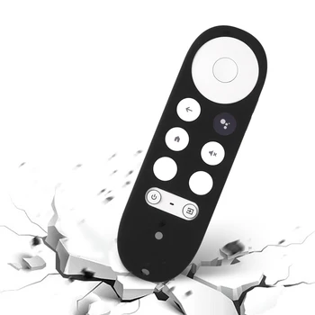 Remote Slicone Dække Sagen For Google TV-2020 Stemme Fjernbetjening Silikone Blød Beskyttende Hud Sag
