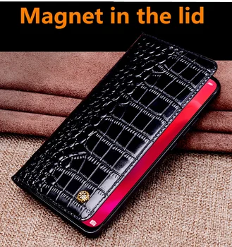 High-end Ægte Læder Magnetisk Flip Cover Mobil Telefon Book Sag For OPPO A59/OPPO A57/OPPO A53/OPPO A52/OPPO A12 Telefonen Sag