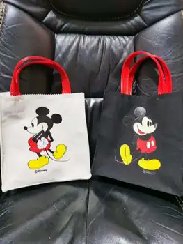 Disney børn er søde Mickey Mouse håndtaske tegnefilm hit farve lærred kvinder taske dame skulder tasker