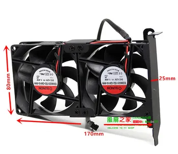 VGA-GPU KØLER køleventilator 8025 PCI-GPU Følgesvend 2 Fans & 3 Fans Valgfri