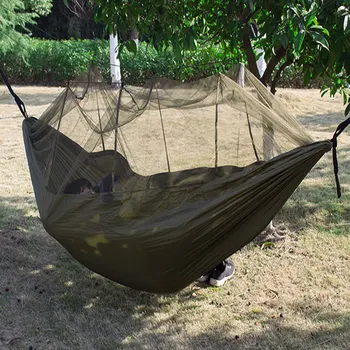 Camping/haven Hængekøje med Myggenet Udendørs Møbler Bærbare Hængende Bed Styrke Faldskærm Stof Sove Swing 2020 NY
