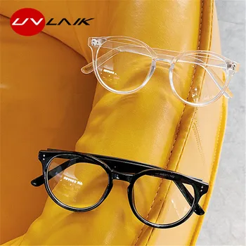 UVLAIK Mode Gennemsigtige Runde Briller Klar Ramme Kvinder Forestilling Nærsynethed Briller Mænd Briller Ramme Optiske Billeder Klar