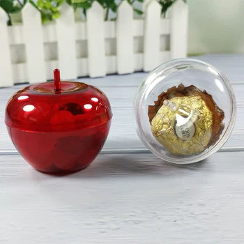 20pcs Plast Apple Beholdere Toy Chokolade/Slik Kasse Bryllup Favoriserer Container Lille Boxs For Slik, Fødselsdag, Gave Favors