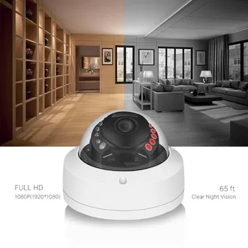 BESDER 5MP Kablede IP-Kamera Ultra HD H. 265 Home Security Dome Kamera CCTV-Overvågning Motion Detect hærværkssikret ONVIF 2.0
