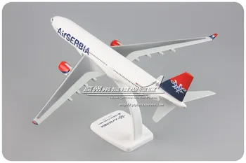 30cm serbiske Airlines Airbus A330-200 YU-ARA 1: 200 Samlet Fly Model serbiske Airlines Fly model for Xmas Fødselsdag Gave