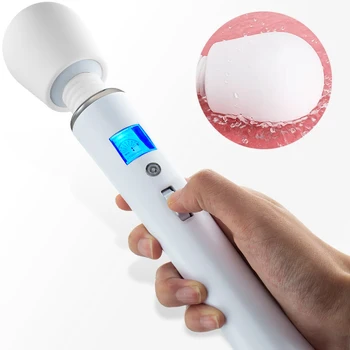 Kæmpe Tryllestav Vibratorer til kvinder, USB Charge Store AV-Stick Kvindelige G-Spot Massager Klitoris Stimulator Voksen Sex Legetøj til kvinder