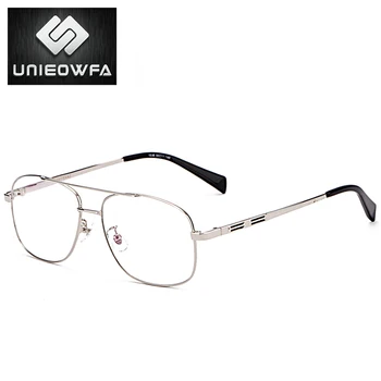 Høj Kvalitet Recept Frame Briller til Mænd Gennemsigtig Klar Briller Ramme Optisk Nærsynethed Briller Pilot Style 2019
