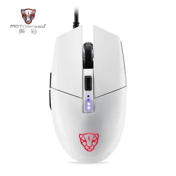 Motospeed V50 Kablede Erhverv Gaming Mouse 4000 DPI RGB Cool Baggrundslys Programmerbar 4-Hastighed DPI Justering af Ergonomisk Design