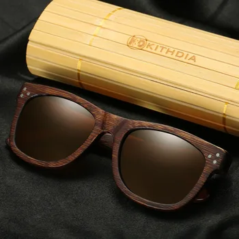 KITHDIA Brand Designer Træ Bambus Solbriller, Polariserede Træ-Sol Briller Med Max Retro Vintage Briller / Drop Shippin #KD028