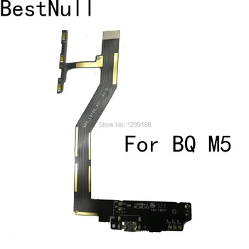 Null For BQ M5.0 USB Oplader Dock+Bundkort tilslutningskabel+Power\Volume Knappen-Stik Kabel