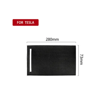Carbon Fiber Bil Center Control-Armlæn Beskyttelse Klistermærker til Tesla Model X