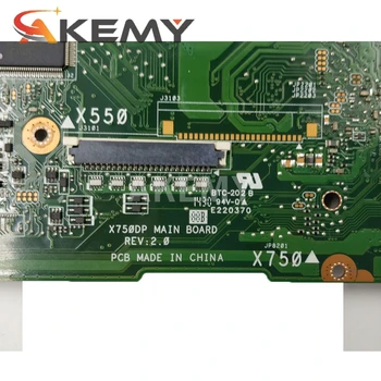 X550DP Bundkort REV2.0 Til ASUS X550DP X750DP X550 X550D K550DP Laptop Bundkort LVDS/40PIN HD8670M/2GB