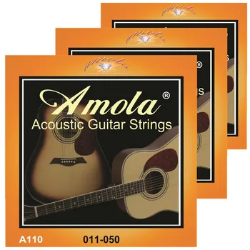Amola A110 3sets 011-050 Akustisk guitar strenge række strenge til akustisk guitar tilbehør engros guitar-dele