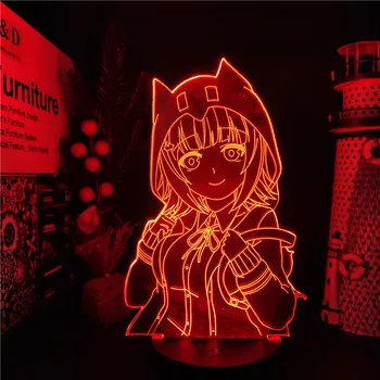 Danganronpa 2 Chiaki Nanami 3D Led-Animationsfilm Lampe Illusion Belysning Farve Skiftende Night Lights Lampara For Xmas
