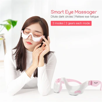 3D Form Ems Vibrationer, Puls Øje Massage 3 Mode Hot Komprimere Rynke Træthed Lindre Anti Aging Rynke Remover Eye Care Maskine
