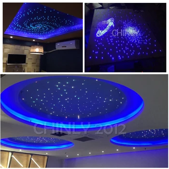 16W RGBW LED Fiberoptisk Lys Væg, Skifte Touch Kontrol-4 Meter 400pcs Stjerner til Home Theatre, Børne Værelse Loft Lys