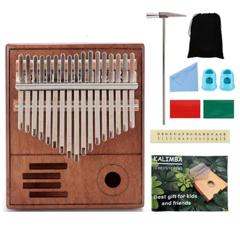Kalimba 17-Tasten Høj Kvalitet Træ Acacia Musikinstrument 21-Tasten Thumb Piano Opgradere Beskyttelse Af Hænder Musik 30-Tasten Maskine