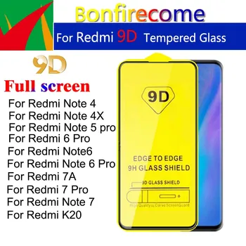 50stk 9D Fuld Dækning Hærdet Glas Til Redmi Note 7 5 Redmi K20 Pro 7A Skærm Protektor Til Xiaomi Redmi Note 6 Pro 4X Film