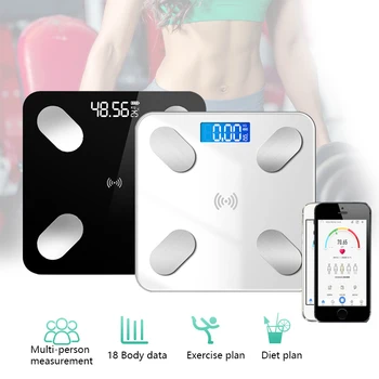 Smart Body Fat Skala LCD-Digital Wireless Bluetooth-Reciver BMI Vægt Overvåge Health Analyzer Trænings-og Tabe Værktøjer Skala