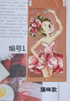 Cross stitch ny undersøgelse kreativ gave håndlavet metal bogmærke flower fairy serie