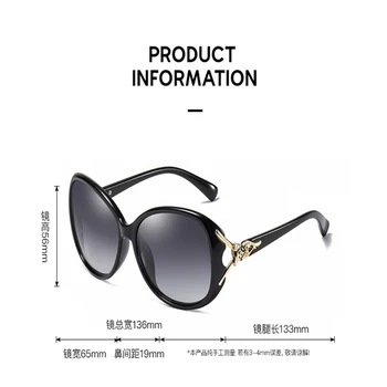 2021New Mode Solbriller Kvinder er Klassisk Leopard Hoved Polariserende Solbriller Anti-Ultraviolet Polariseret Elegant Kørsel Briller