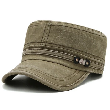 [NORTHWOOD] Vintage Flad Top Cap Klassiske Snapback Militære Baseball Caps For Mænd, Kvinder Bomuld Trucker Cap Far Hat