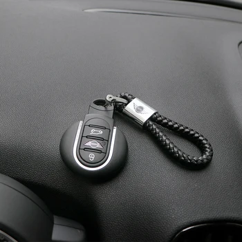Bil Nøglering i Læder logo Key-Ring Styling Tilbehør Til BMW MINI Cooper S F54 F55 F56 F60 R55 R56 R60 R61 CLUBMAN LANDSMAND