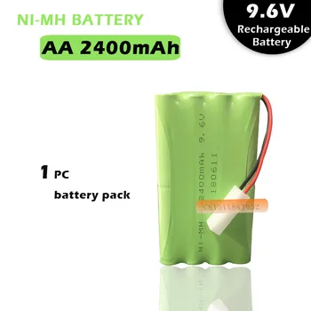 9.6 V 2400mAh Fjernbetjening legetøj elektrisk belysning sikkerhed faciliteter AA-batteri Ni-MH batteri gruppe
