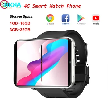4G GPS LTE Smart Watch Phone Android 7.1 Stor Skærm 3GB 32GB SIM-Kort, 5MP Kamera, Bluetooth Smartwatch Mænd PK AEKU I5 Plus DM99