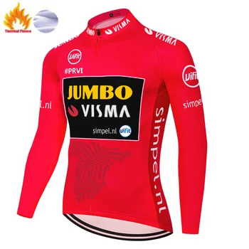 2021 ciclismo invierno Jumbo Visma vinter bukser mænd MTB cykel tøj Slid vinteren fleece cykling bib pants 12D GEL lange bukser