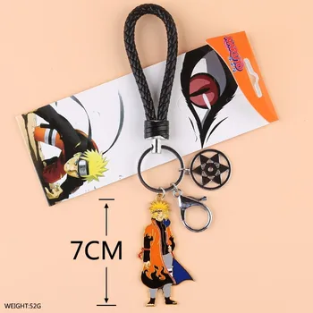 5 Pc ' er/masse Anime Naruto Kakashi Itachi Uchiha Sasuke Nøglering Tre-dimensionelle legering Figur vedhæng legetøj gave