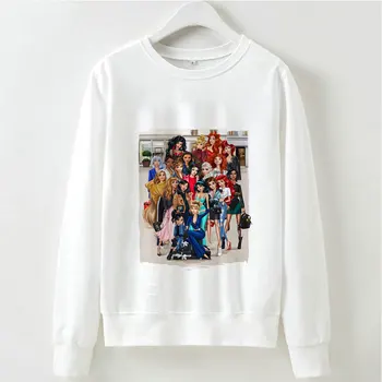 Kpop Vogue Kvinde Vinter Sweatshirts Og Hættetrøjer Kawaii Koreanske Overdimensionerede Harajuku Hip Hop Hoodie Sweatshirt Gratis Shiping Æstetiske
