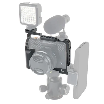 Aluminium Legering Kamera Bur Beskyttende Stabilisator w/1/4 3/8 Huller Koldt Sko Holder til XT20/XT30 Kamera Håndholdt Udvidelse Sag
