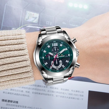 SWISH Mænd Mode Ur Luksus Virksomhed Dato Sport Armbåndsur Chronograph Vandtæt Luminous Kvarts Militære Ure Reloj 2020