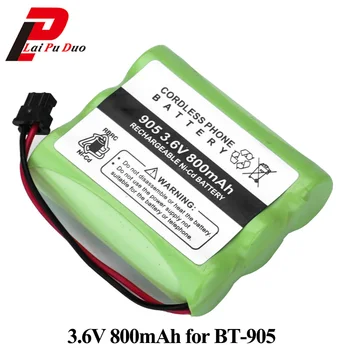 3.6 V 800mAh Ni-CD Trådløse Telefon Genopladeligt Batteri BT-905 Udskiftning Pack KX-A36 P-P501 BT-800 AE-255 B1000 B300 ATT-3AAB