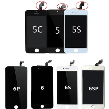 Ingen Død Pixel Til iPhone 4 5 6 6s LCD-Skærm Touch screen Digitizer Assembly Til iPhone X 6 6S Plus 7 8 plus LCD-Udskiftning