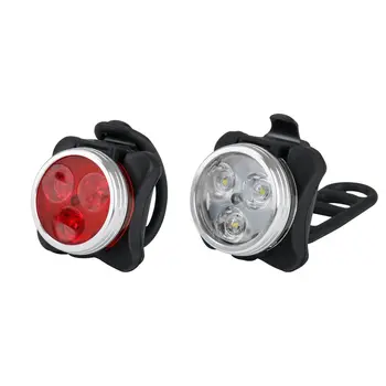 Indbygget Batteri, USB-Genopladelige LED Cykel Lys Cykel lampe Cykling Sæt Lys Foran Lygten Bageste Tilbage Hale Lanterna 4 Tilstande