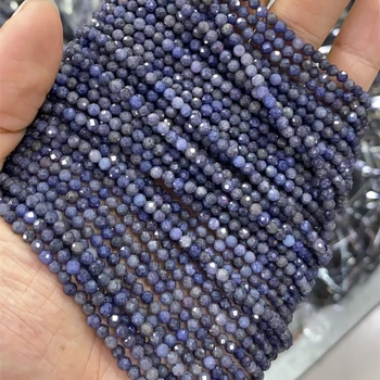 Engros-Naturlige Perler Tilbehør Facetteret 2/3/4mm Små Bitte Charms Crystal Ny DIY-Perler Til smykkefremstilling-Armbånd Halskæde
