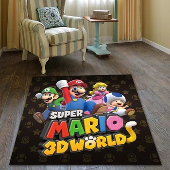 Store Super Mario Nintendo Spil Tæppe Dørmåtte Anti Slip Mat-Gulvtæppe Tæppe Hjem Tæppe Hotel Stue Gulv Måtter