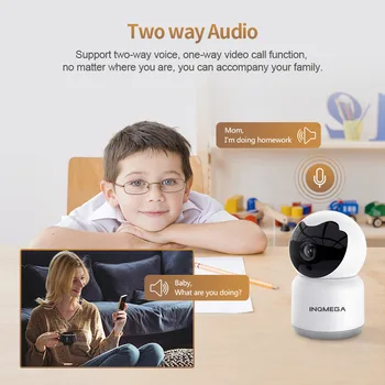 INQMEGA 3MP Tuya IP-Kamera WIFI Trådløse Hjem Sikkerhed Kamera IR Night Vision To-Vejs Audio tv-Overvågning Pet babyalarm